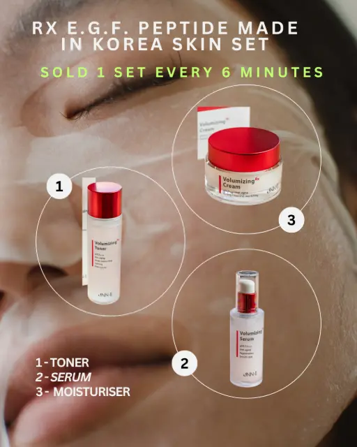 Shop  Rx JNN EGF Peptide Serum — the powerful Korean skincare dupe of Bioeffect EGF. Packed with EGF + 8 peptides for visibly firmer, smoother, younger-looking skin. Made in Korea.