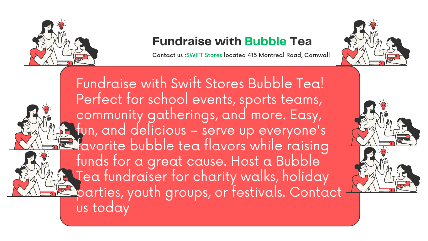 Fundraise with SWIFT Bubble Tea