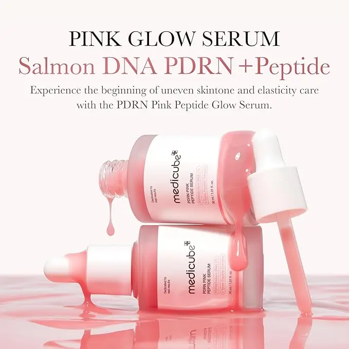 medicube PDRN Pink Peptide Serum, Pink glow serum, Peptide, Niacinamide, Hydrating & Moisturizing & Firming, Uneven Skin Tone, Korean Skincare _mercelbay_2.webp