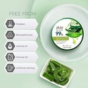 The Face Shop Jeju Aloe Soothing Gel Tube | Multi-Use Moisturizing & Soothing Gel for Face, Body & Sun Burn Care | Organic Certified, 99% Aloe Vera Ex