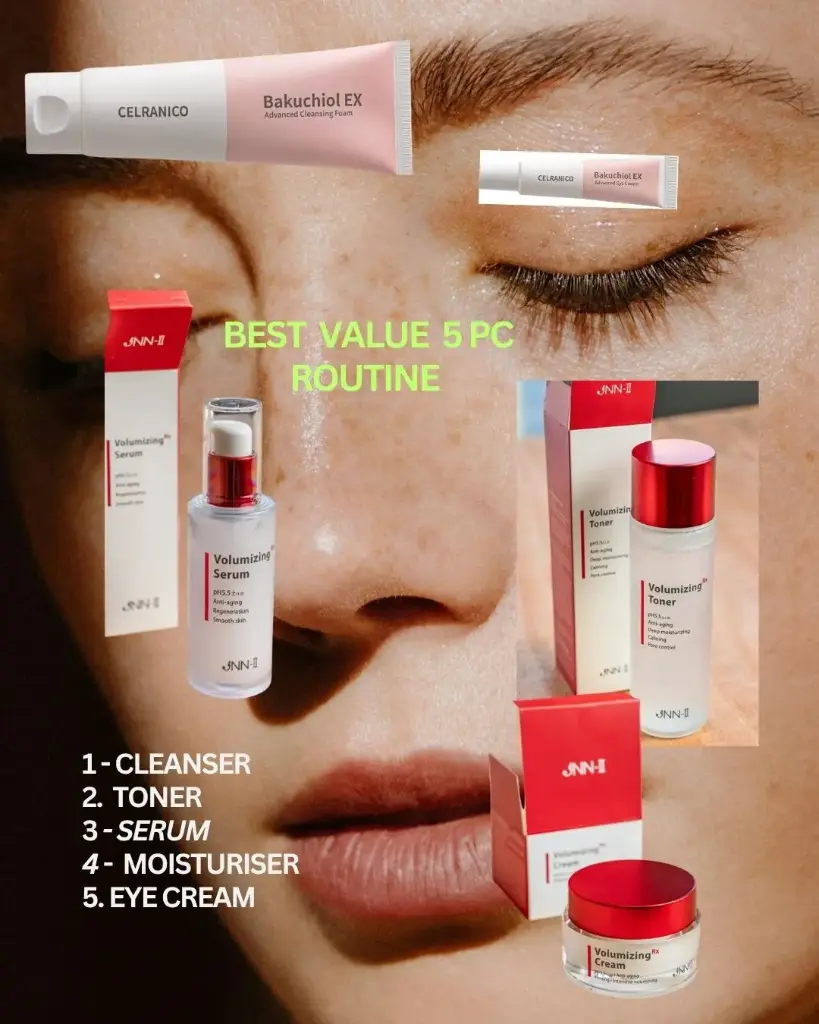 Rx JNN Skincare with EGF & Peptide  Set 5 Step  Routine 